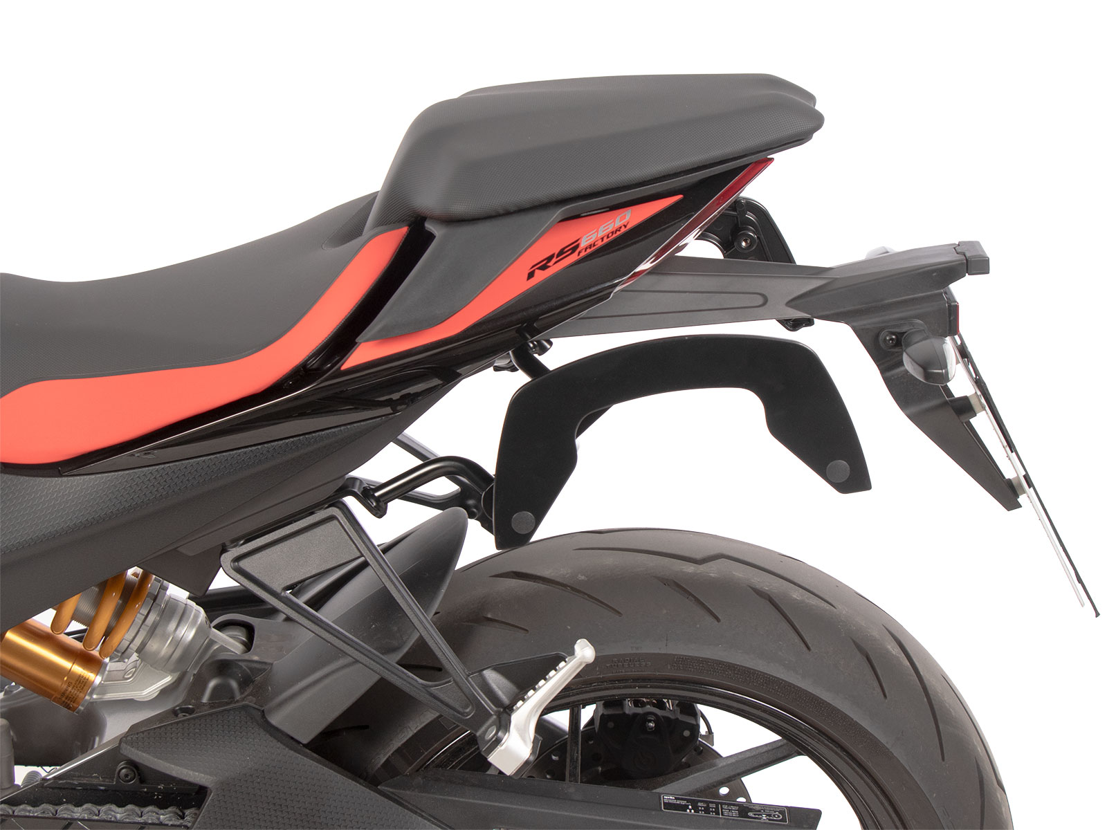 C-Bow zijdrager zwart voor Aprilia RS 660 / Factory (25-) Hepco & Becker
