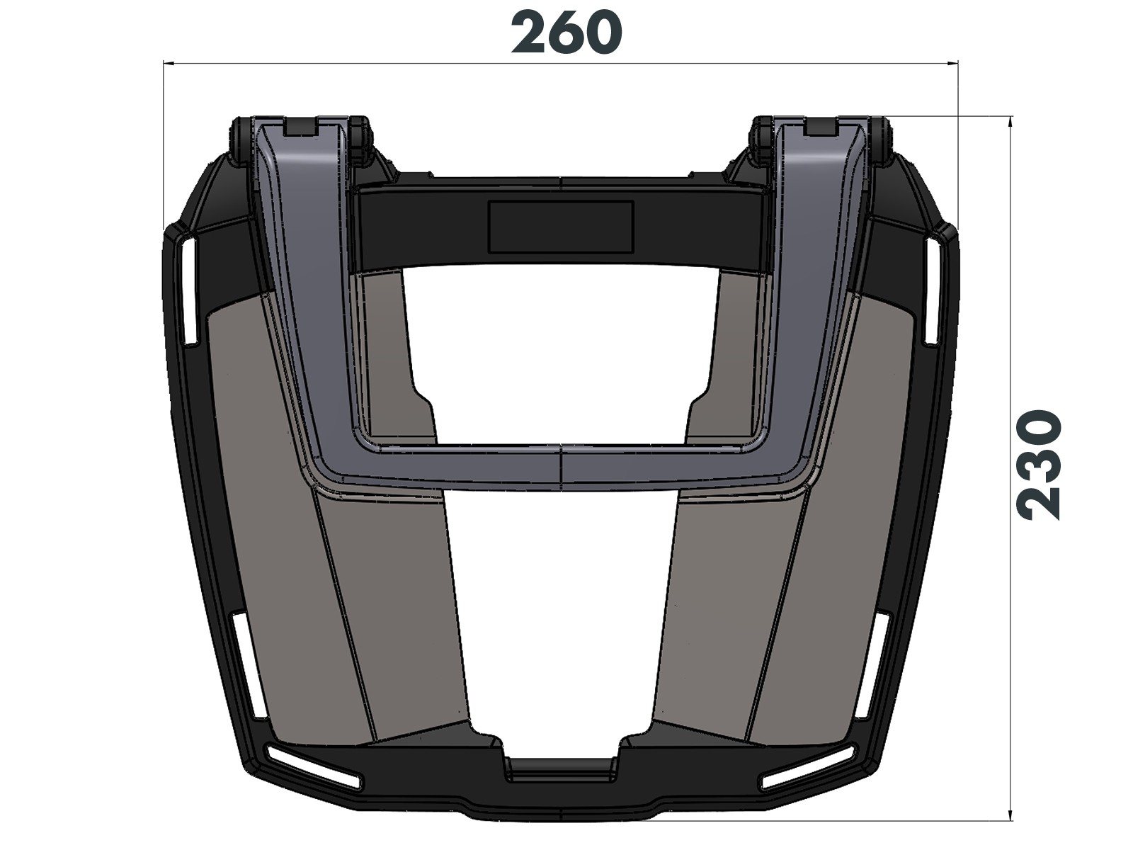 Easyrack topkofferdrager zwart voor Yamaha Ténéré 700 (2019-2024)