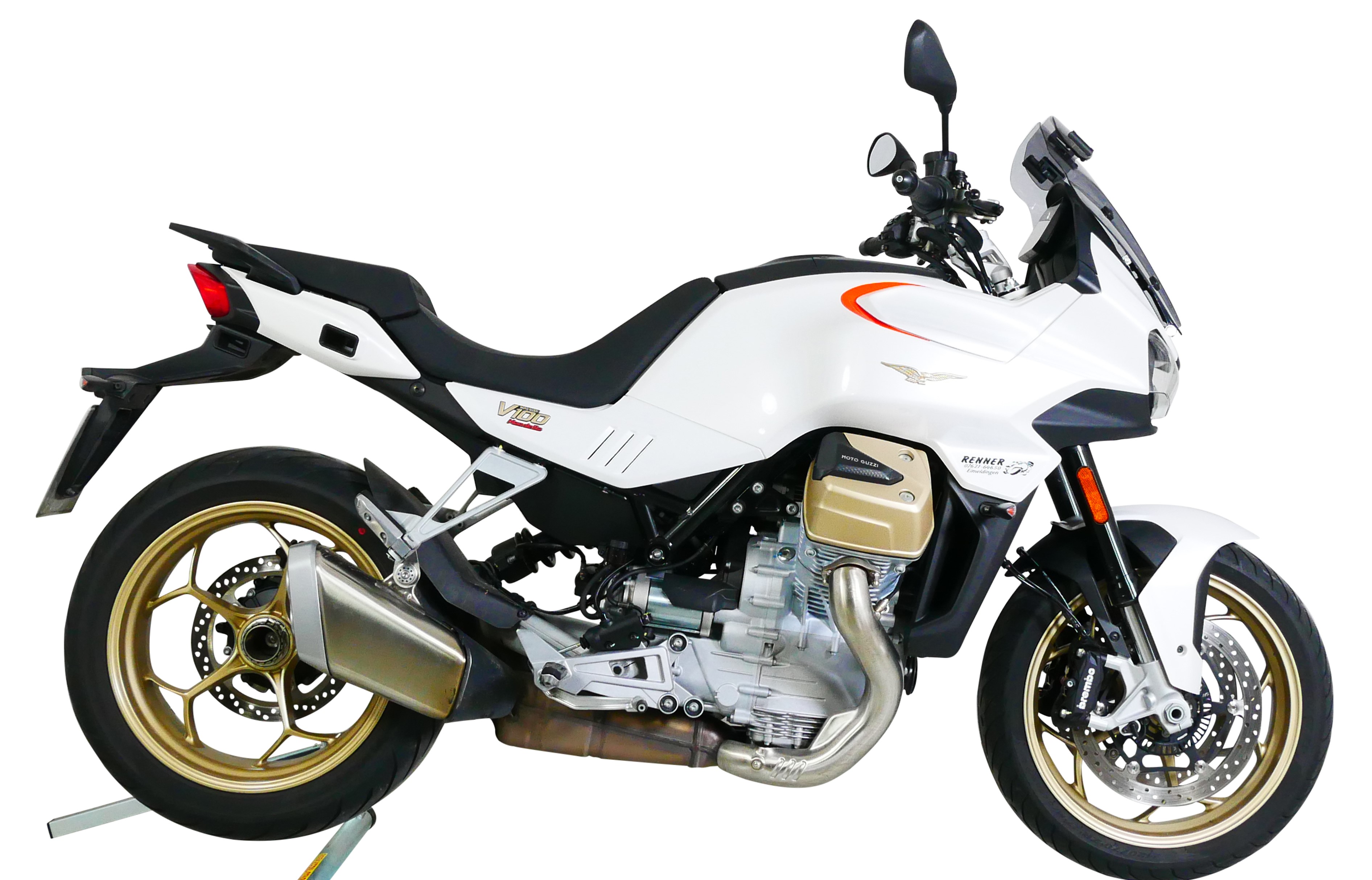 Windscherm Touring Vario MRA  "VTM" voor Moto Guzzi V100 Mandello