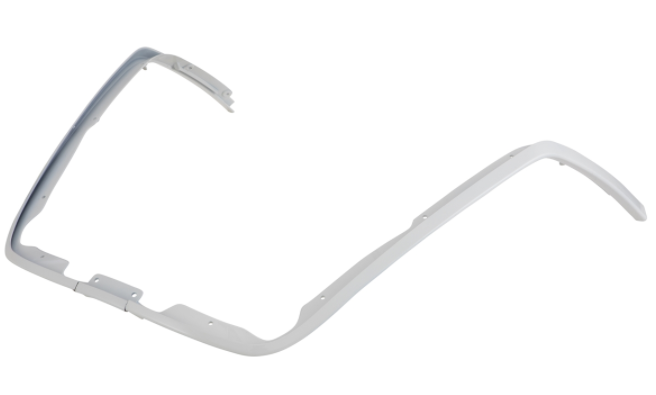 Mono slot buis beenschild wit voor Vespa Primavera/Sprint 50-150ccm