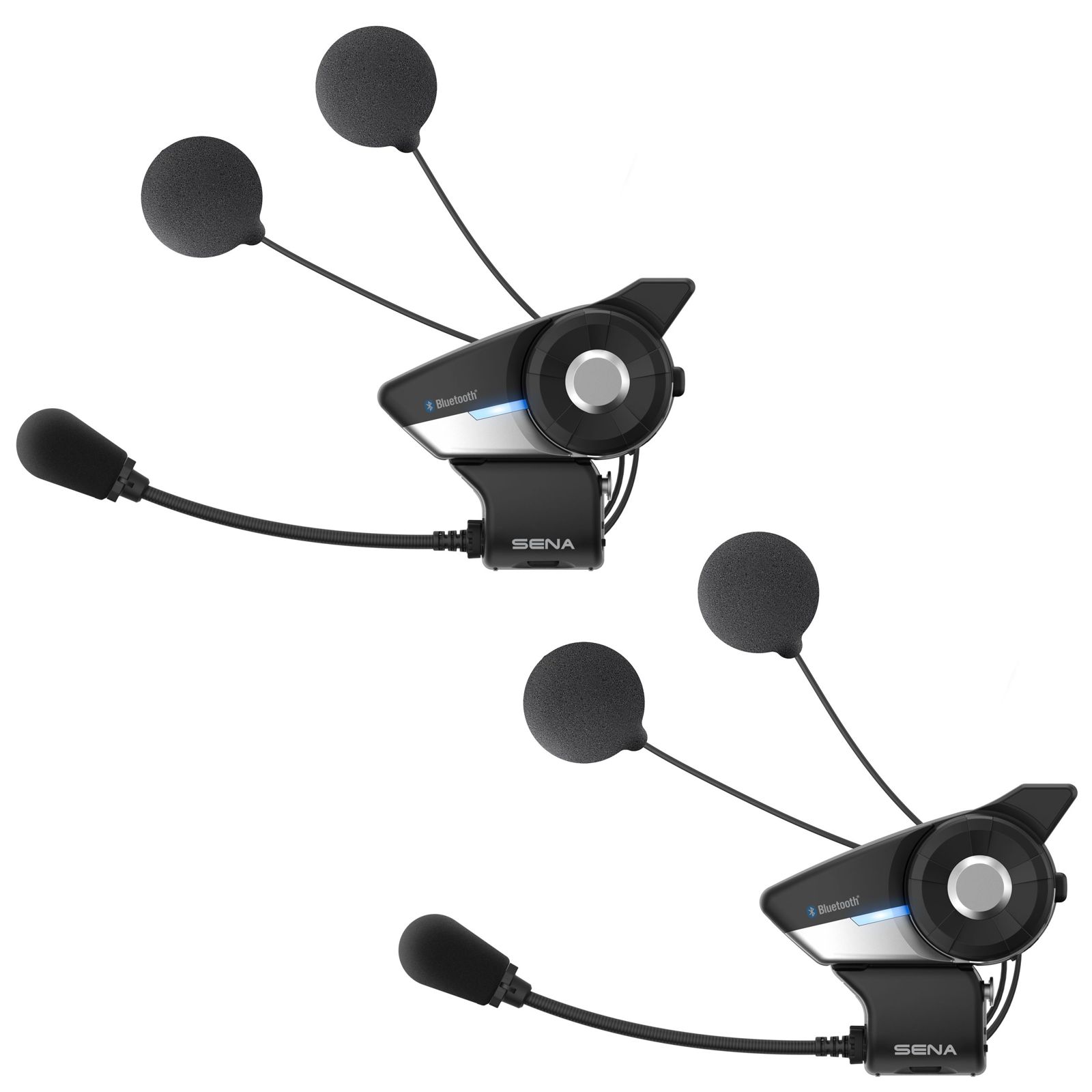 SENA 20S Evo dubbelset incl. HD-luidspreker- Bluetooth-communicatiesysteem voor motorfietsen-