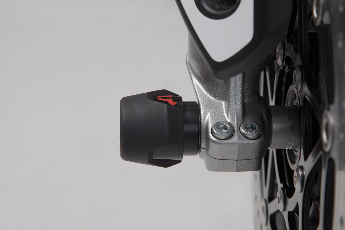 SW-Motech Crashpad kit voor vooras zwart voor Honda, Triumph, Yamaha modellen - SW Motech