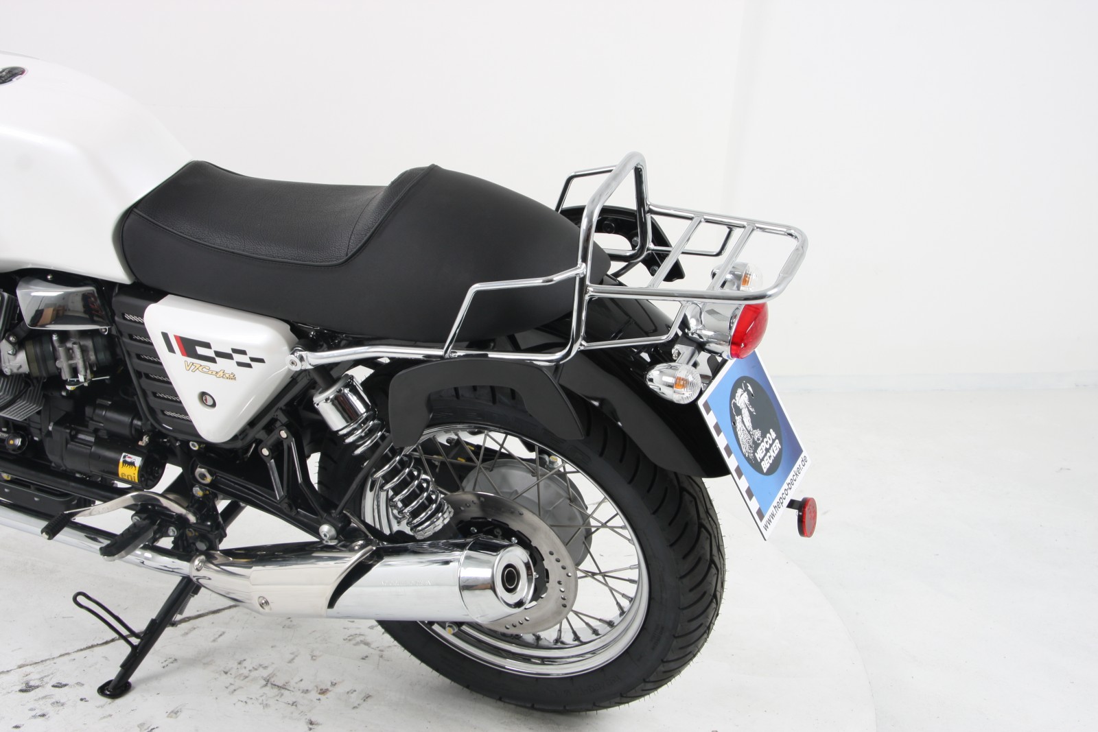 Buisvormig bagagerek Topcaseträger chroom voor V 7 II Classic (Bj.15-) Hepco & Becker