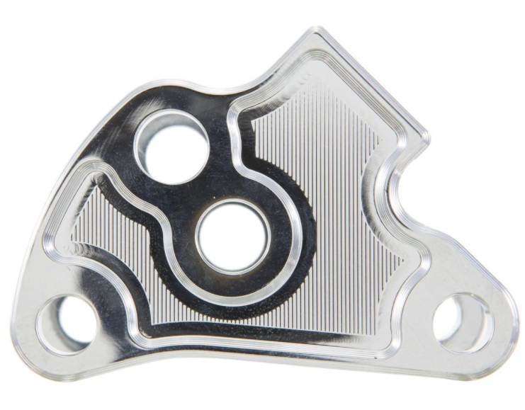 Adapter voor verlaging schokdemper, achter voor Vespa Primavera/Sprint, chroom