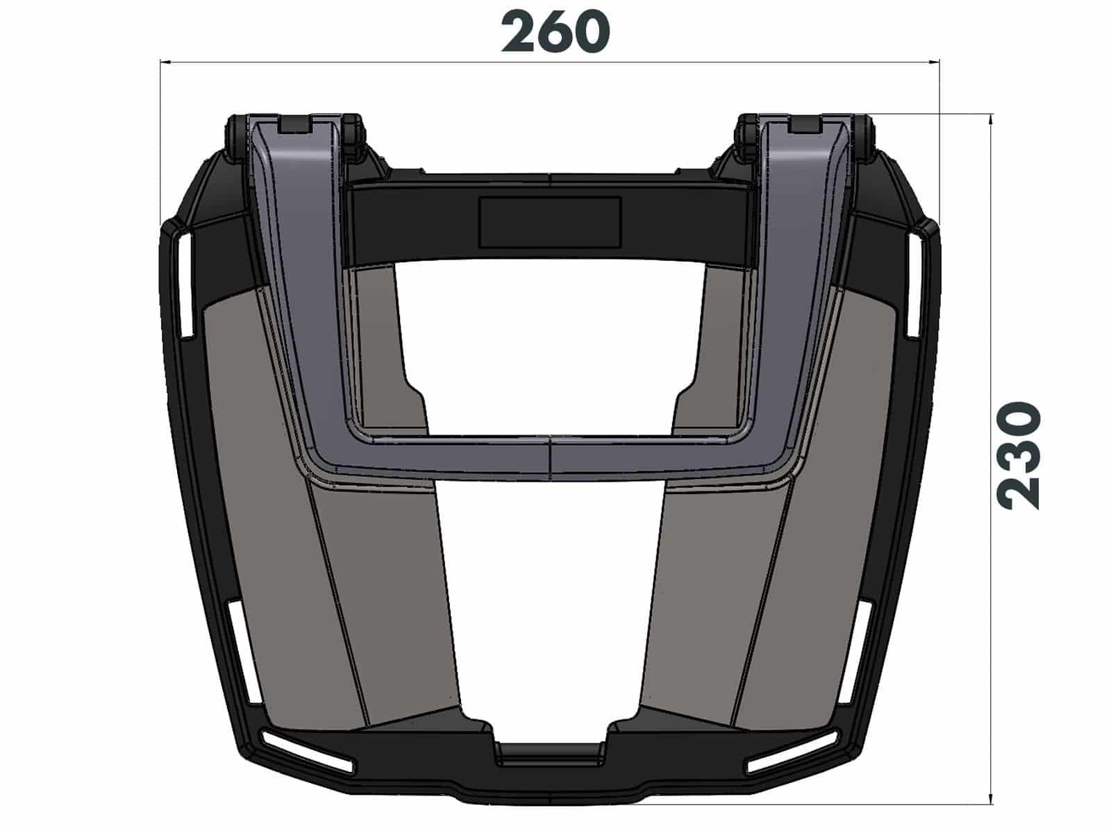 Easyrack Topcaseträger zwart voor Aprilia SR GT 125 /200 /Sport (22-) Hepco & Becker