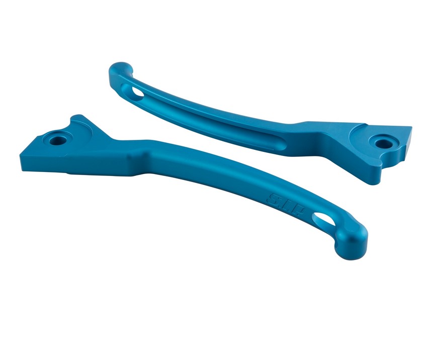 Sport hendelset rem voor Vespa, rechts en links, blauw mat