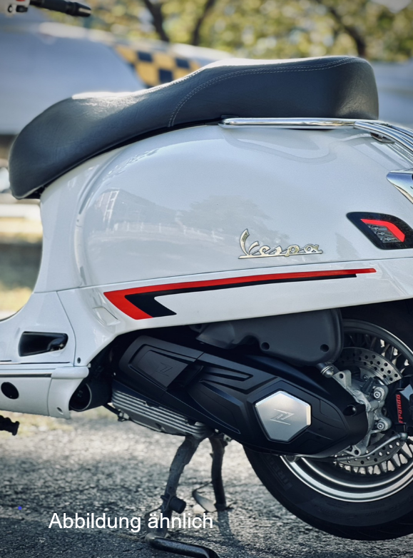 Afdekking voor vario-deksel ZELIONI voor Vespa GTS/GTS Super/GTV HPE 300cc, mat zwart