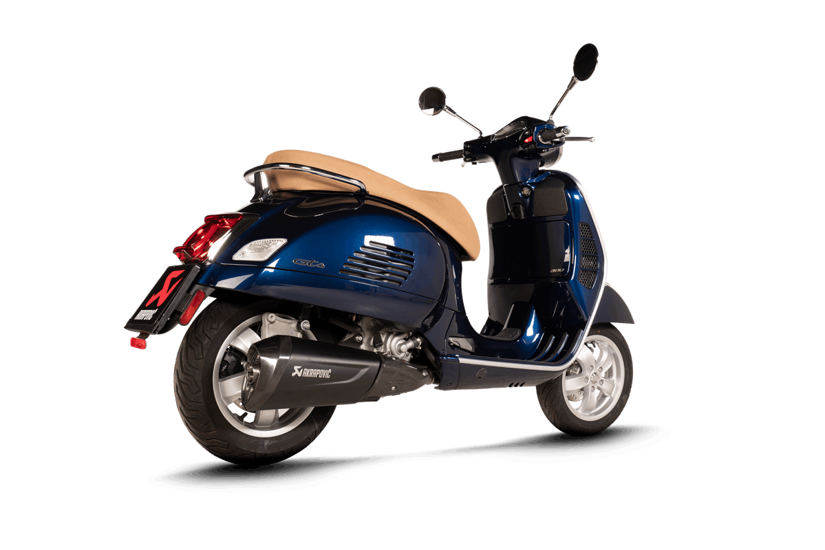 Sport uitlaat Akrapovic Slip-On zwart voor Vespa GTS/GTS Super/GTV 300cc HPE (`20-) Euro 5