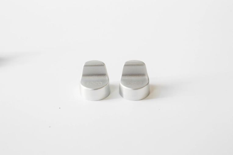 Spiegelgatdeksel links & rechts SOCA voor Vespa Primavera/Sprint/Elettrica 50-150cc, zilver