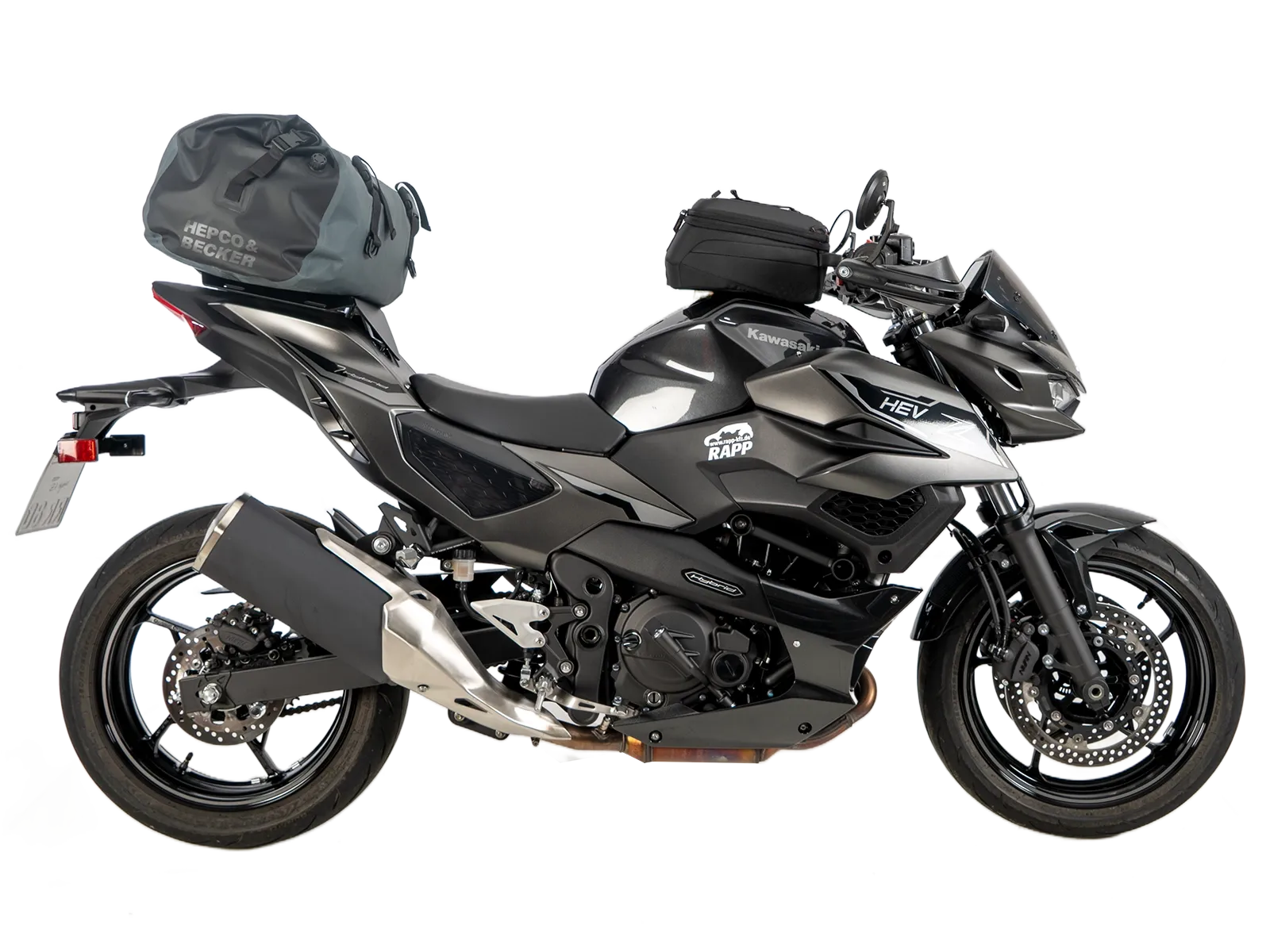Sportrek zwart voor Kawasaki Z 7 Hybrid (24-) Hepco & Becker