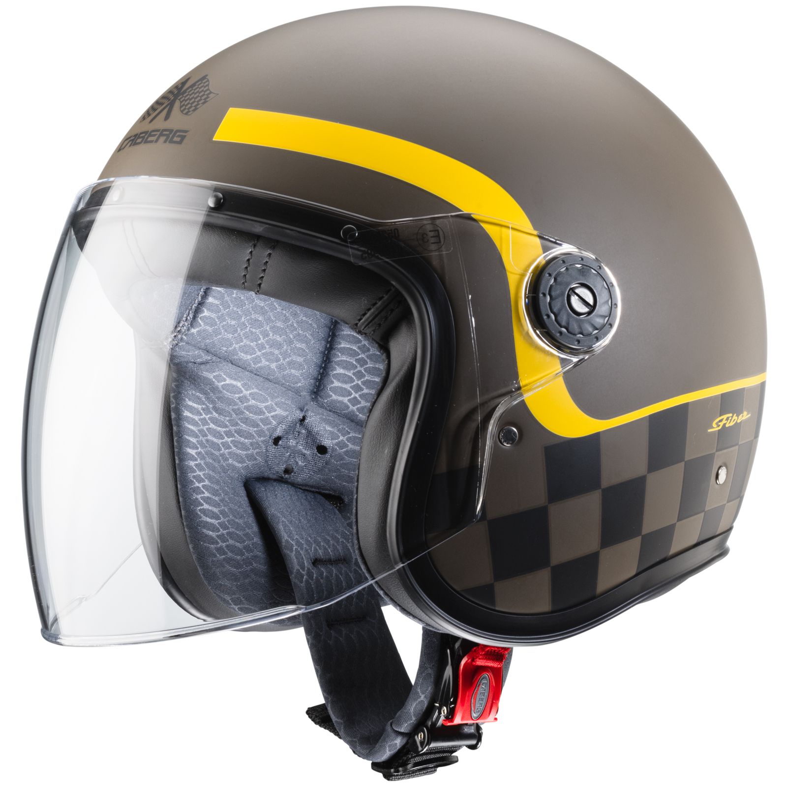 Caberg Helm Freeride Formula, mat-bruin/mosterd-geel
