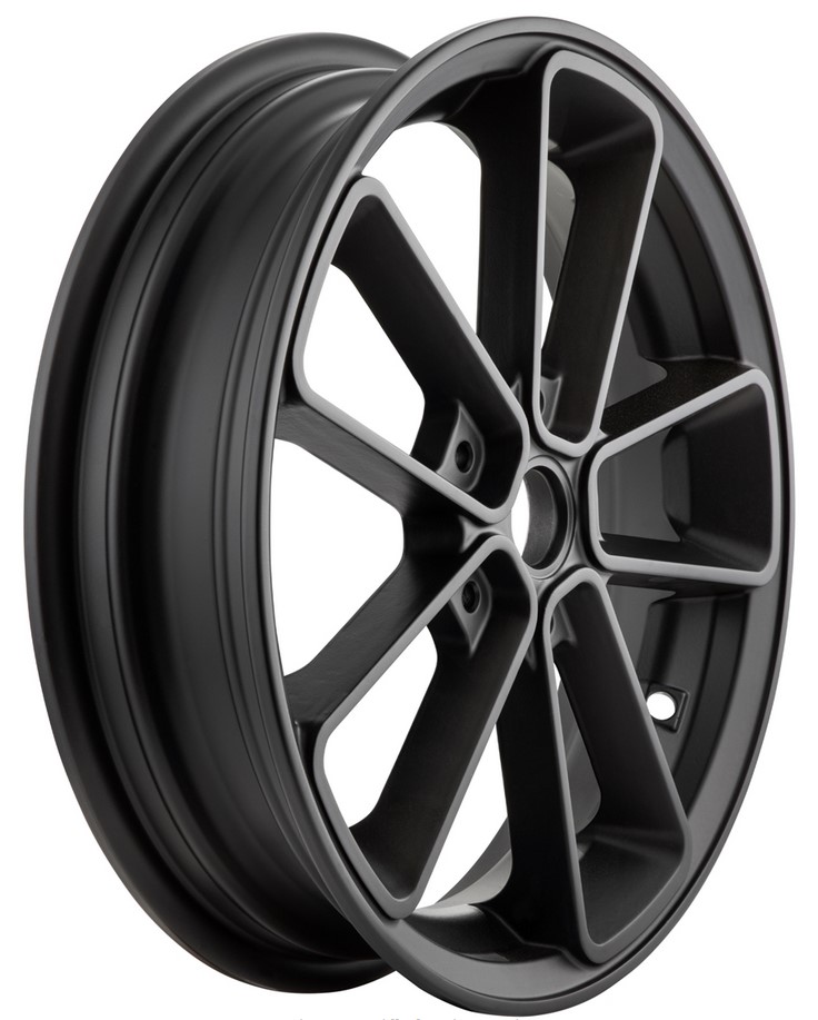 Velg voor/achter 13" voor Vespa GTS/GTS Super/GTV/GT 60/GT/GT L 125-300ccm, mat zwart