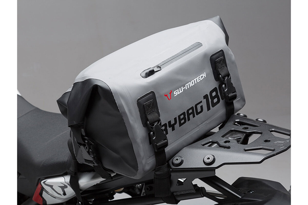 Drybag 180 achtertas voor Aprilia ETV 1200 Caponord, grijs / zwart - SW Motech