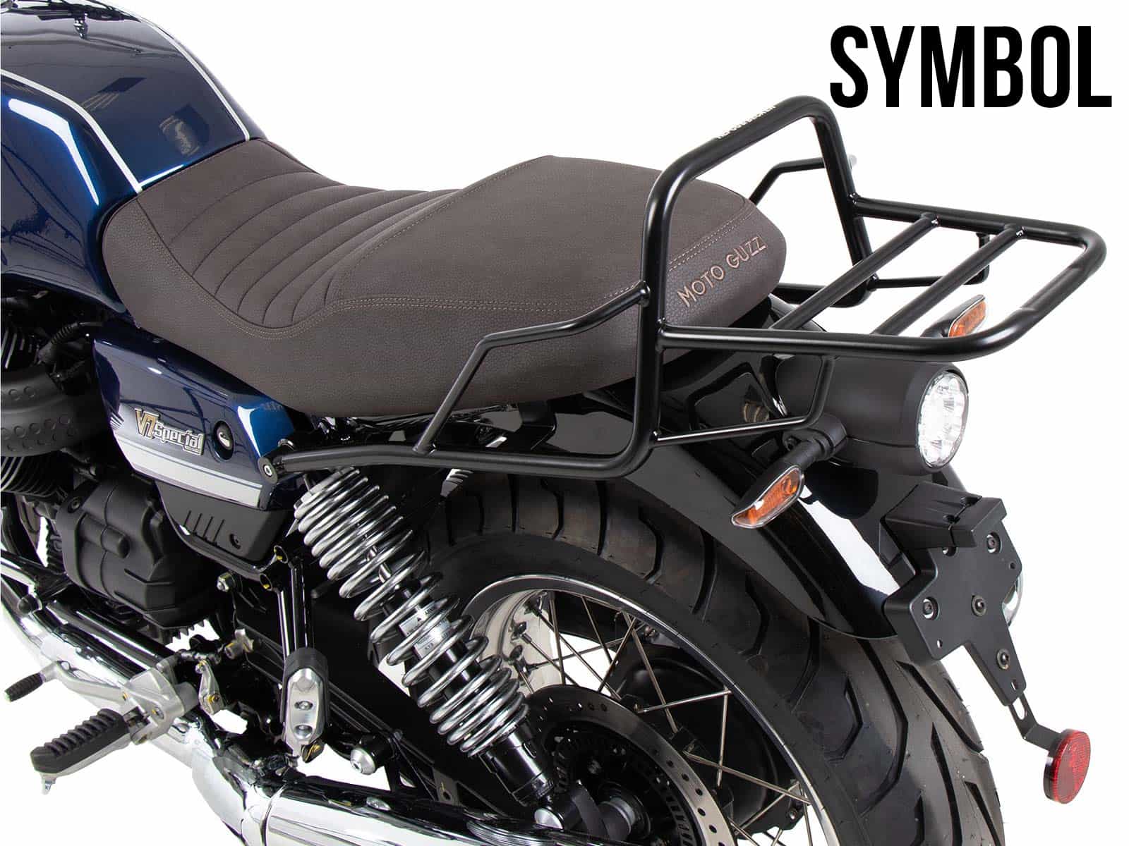 Buisvormig bagagerek topkoffer chroom voor Moto Guzzi V7 Stone Special Edition (22-) Hepco & Becker