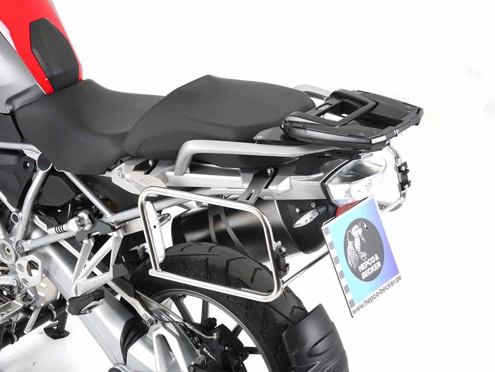 Kofferdragerset Cutoutdrager incl. kofferset Xplorer Cutout zilver voor BMW R 1200 GS LC (13-18)