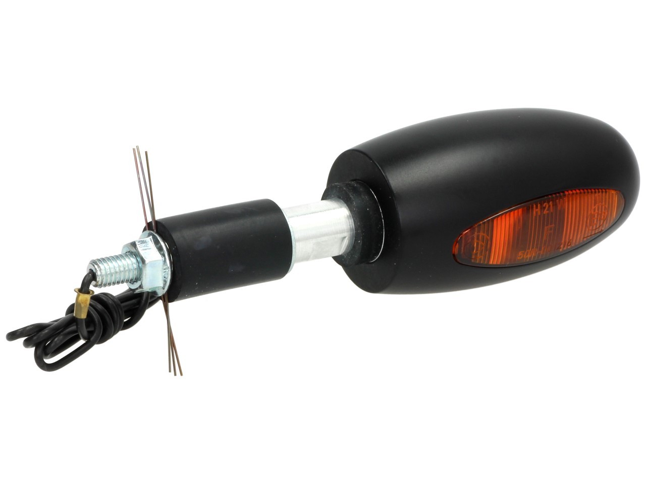 Kellermann aanwijzer, BL 1000 geel, aluminium, halogeen, VR/VL, 12 V, 21 W, zwart satijnglanzend