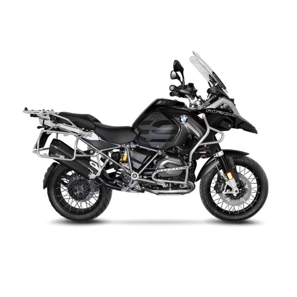 LeoVince uitlaatsysteem LV-12 voor BMW R 1200 /1250 GS /Adventure, zwart, slip on, E-certificaat