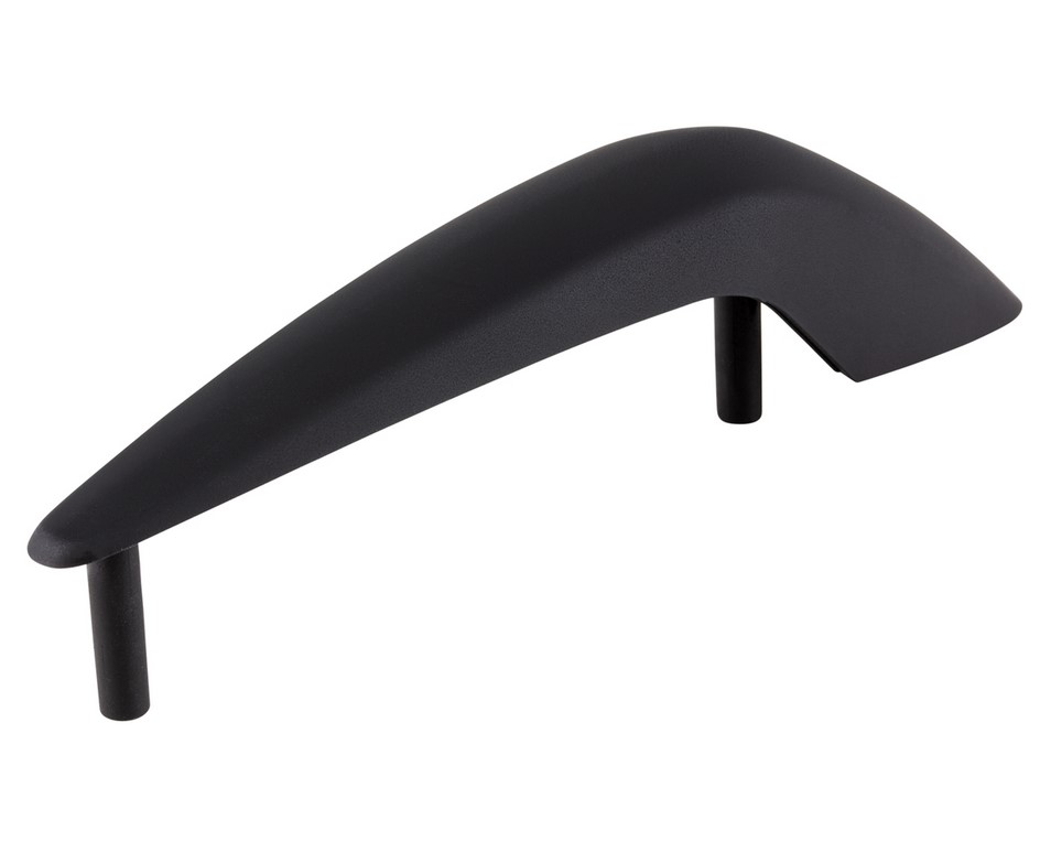Spatbordnippel bovenste deel voor Vespa GTS Super/Super Sport 125/300cc, mat zwart