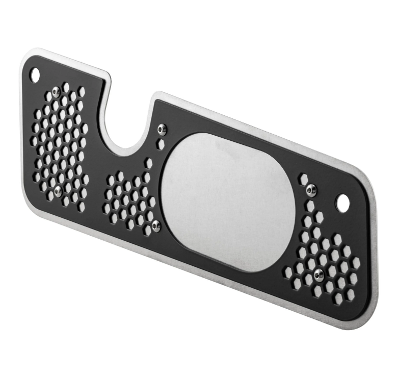 Uitlaatsierstuk schommelarm voor Vespa GTS/GTS Super/GTV/GT, zilver/zwart
