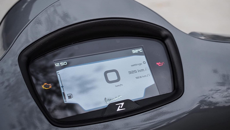 Decoratieve ring snelheidsmeter voor Vespa GTS Supertech HPE 125/300 ('19-)