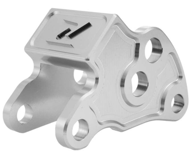 Adapter voor verlaging schokdemper, achter voor Vespa Primavera/Sprint, zilver
