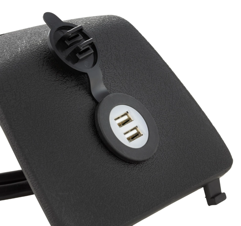 Bagageruimteafdekking links met USB-aansluiting voor Vespa GTS/GTS Super/GTV/GT, zwart