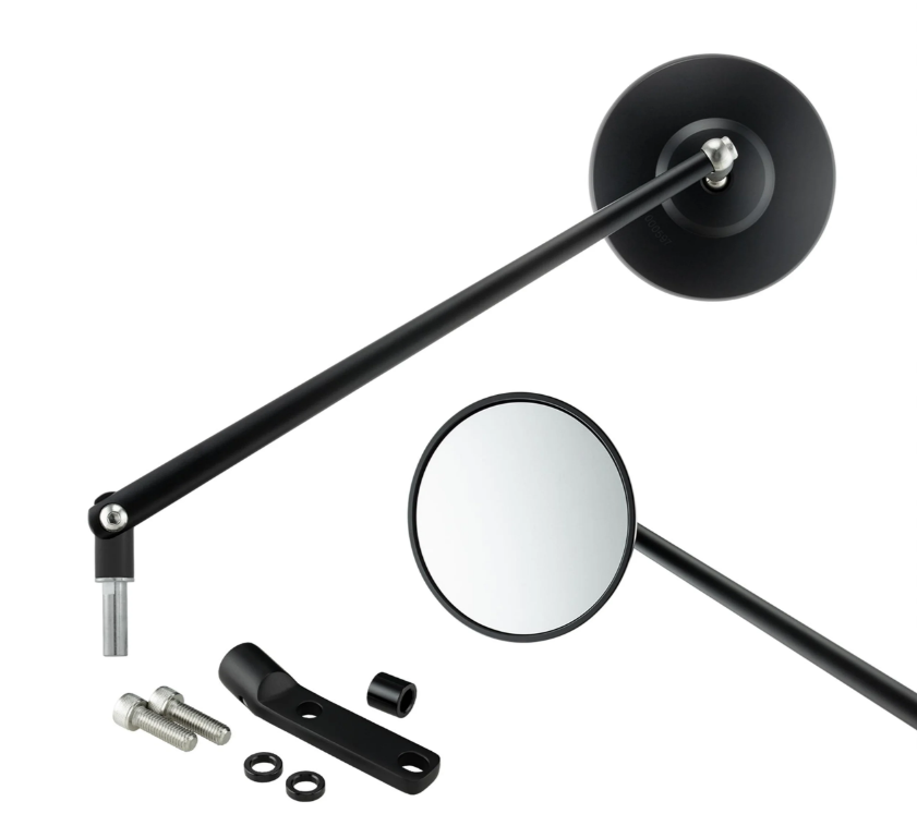 Standaardspiegel links of rechts voor Vespa PX 80-200ccm, zwart