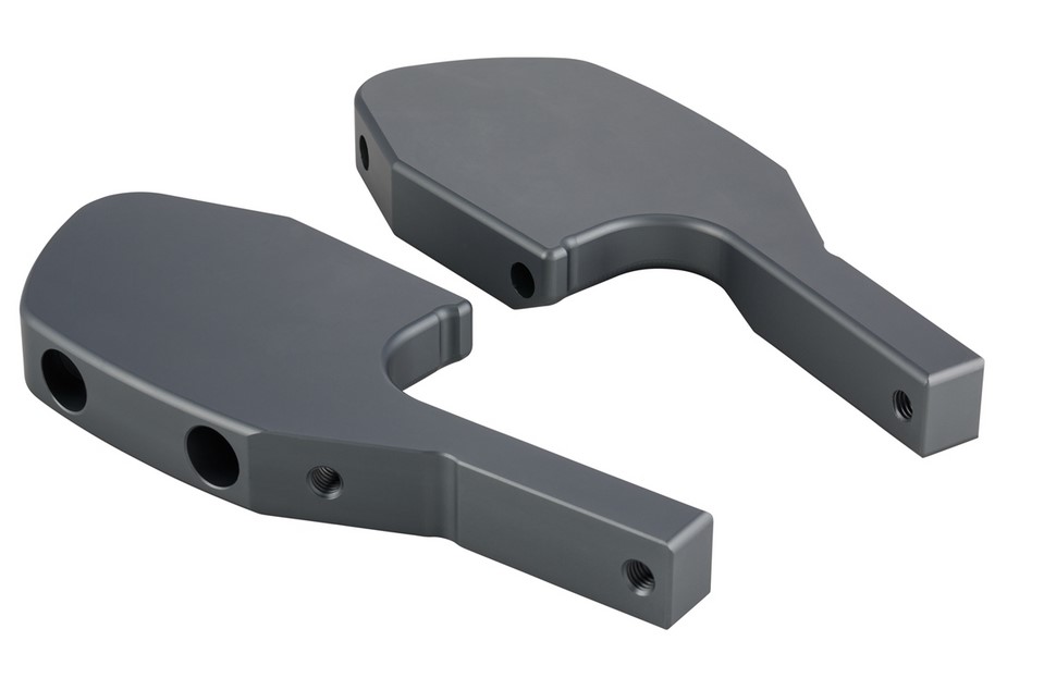 Voetsteun adapter achterbank voor Vespa GTS/GTS Super/GTV/GT 60/GT/GT L 125-300ccm, mat grijs
