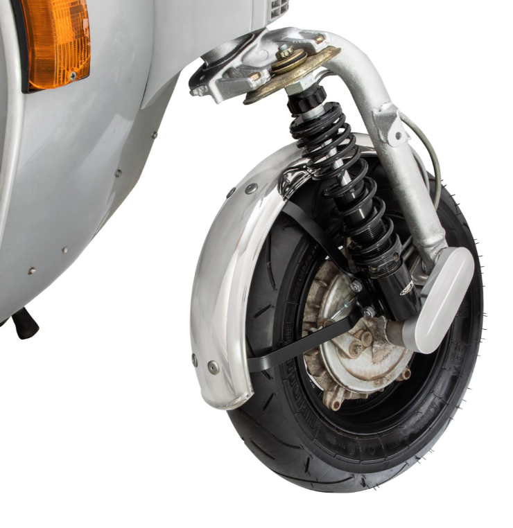 Spatbord Garelli voor Vespa PX 80-200ccm, metaal, chroom
