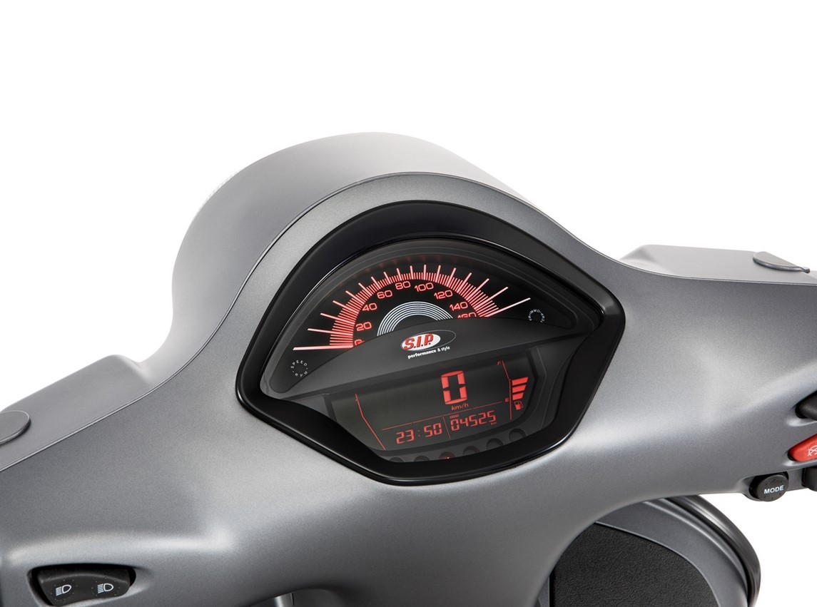 Toerenteller/snelheidsmeter voor Vespa GTS/GTS Super 300cc FL ('14-), zwart