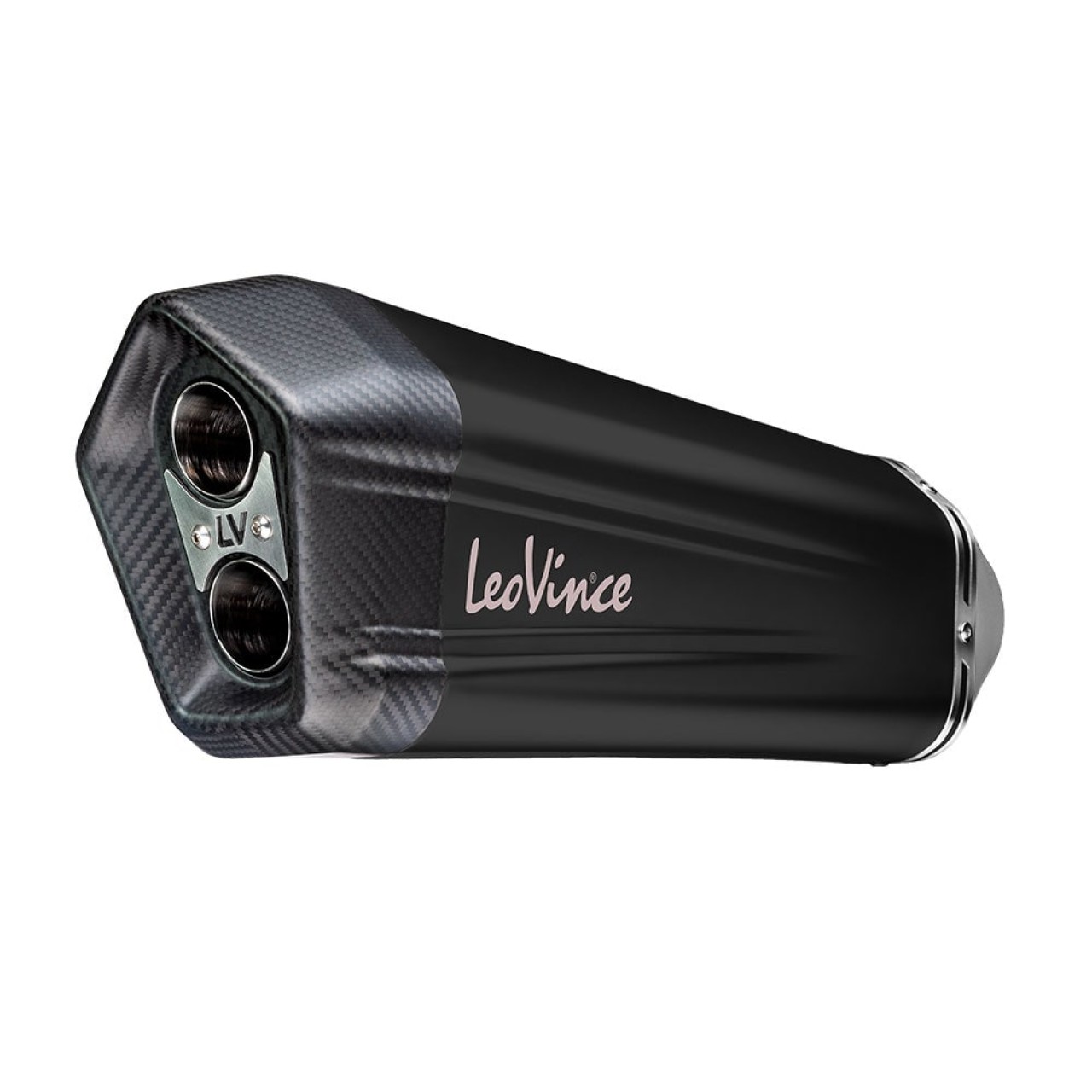 LeoVince uitlaatsysteem LV-12 voor BMW R 1200 /1250 GS /Adventure, zwart, slip on, E-certificaat