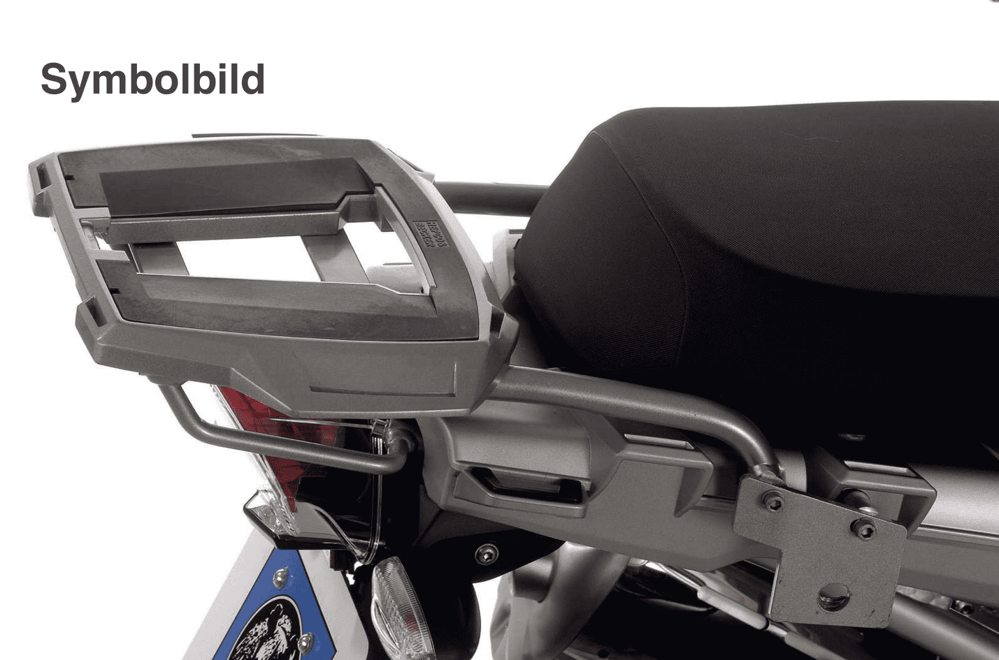 Alurack topkofferdrager zwart voor combinatie zonder origineel bagagerek voor BMW R 1200 GS (08-12)