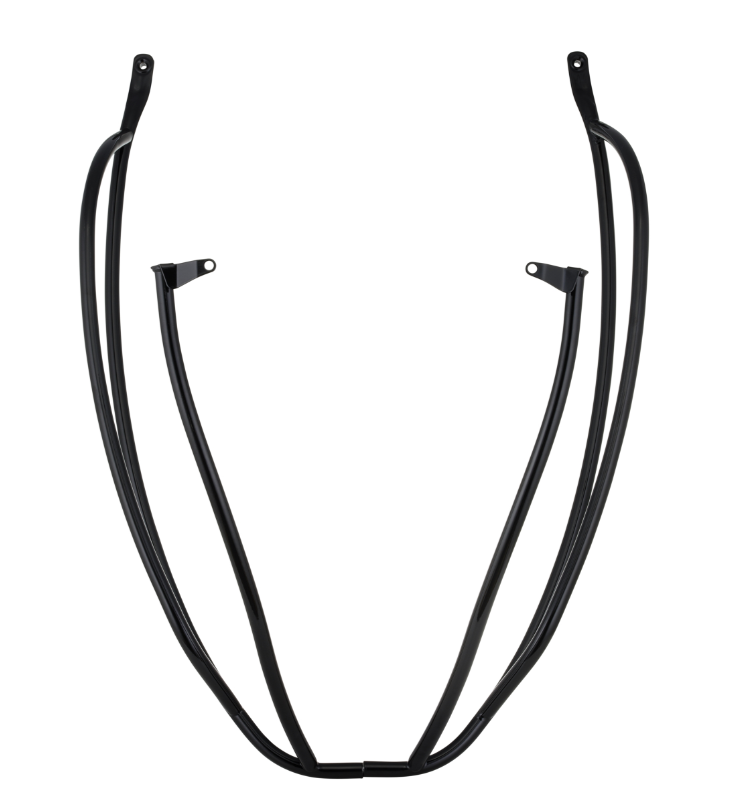 Crashbar zijafdekking voor Vespa Primavera/Sprint/Elettrica 50-150cc, glanzend zwart