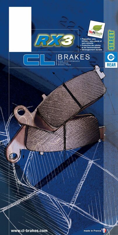 CL REMMEN Racing gesinterd metalen remblokken - 2296RX3
