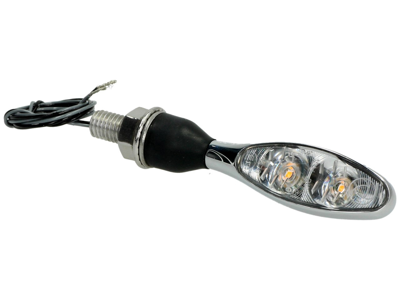 Kellermann indicator, Micro 1000 Extreme, staal, LED, V/H, L/R, 12 V, glanzend chroom, M8x20