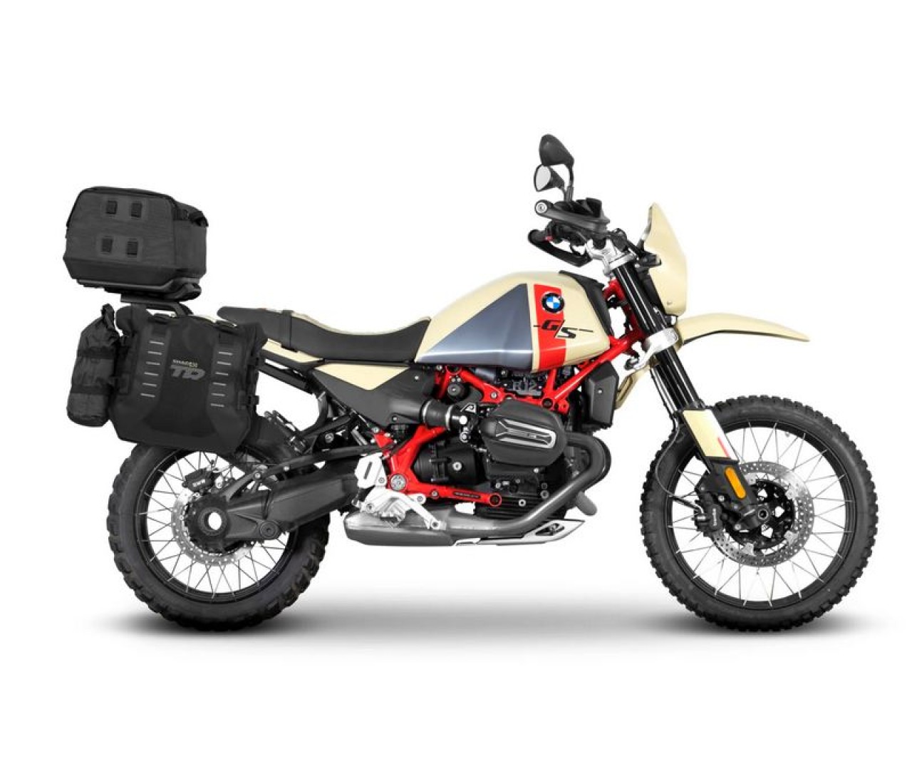 Shad zijkofferhouders 4P-systeem, zwart gelakt, voor BMW R 12 G/S (25-)