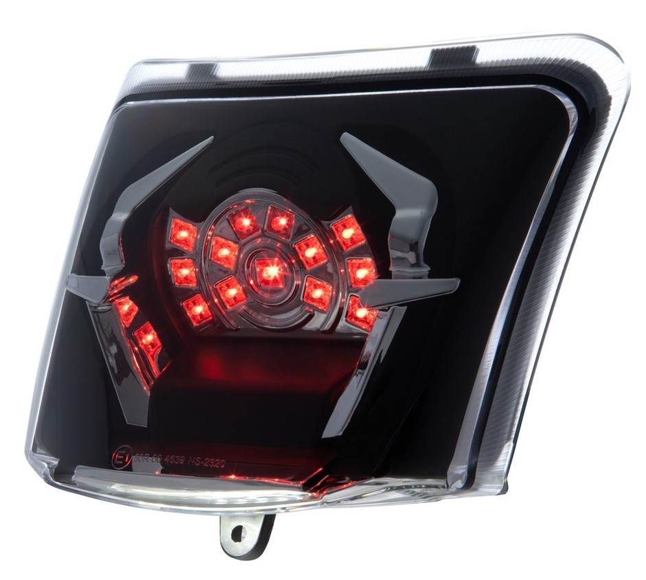 Achterlicht MK II LED voor Vespa GTS/GTS Super/GTV 125-300cc HPE ('18-), duidelijk