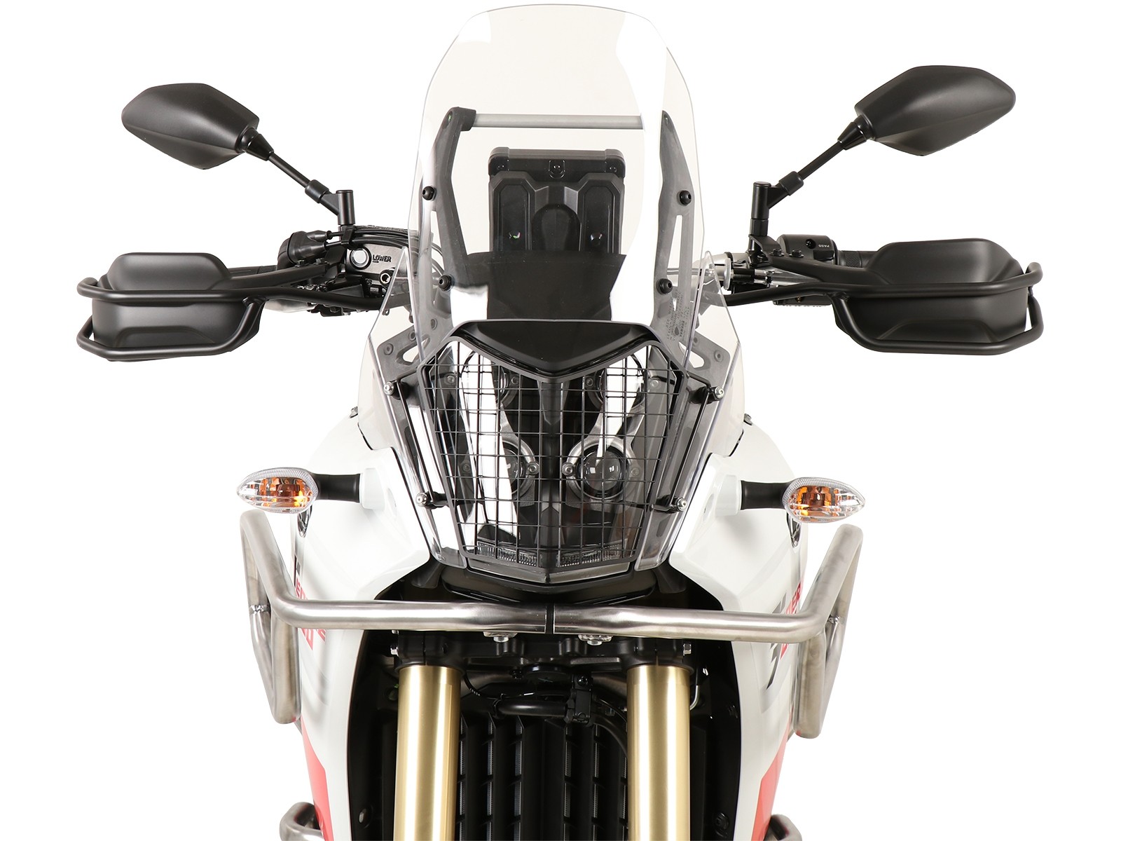 Handvatbeschermer links + rechts zwart voor Yamaha Ténéré 700 (2019-2024)