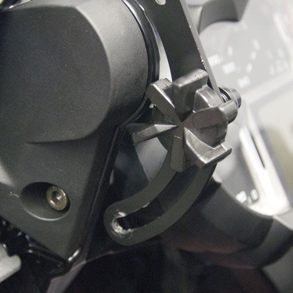 Voorruitversteviging voor BMW R 1200 GS LC /Adventure LC, R 1250 GS, zwart