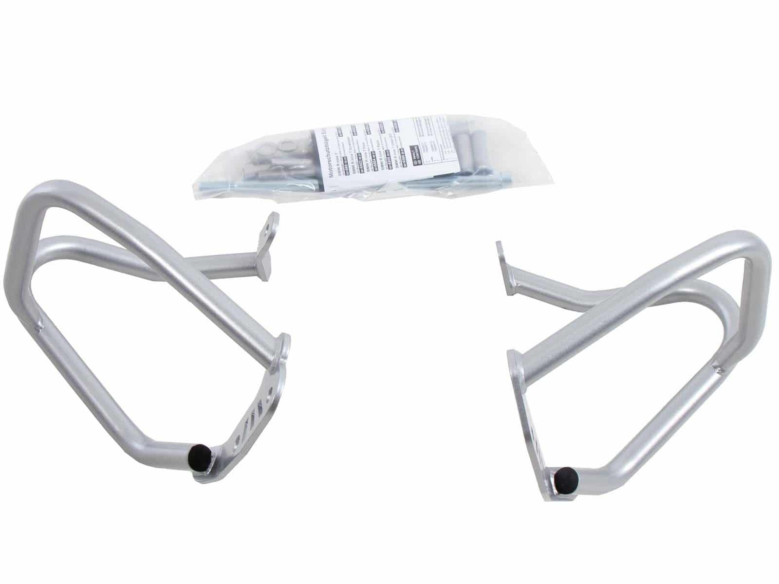 Motorbeschermer zilver voor BMW R nineT Racer (17-23) Hepco & Becker