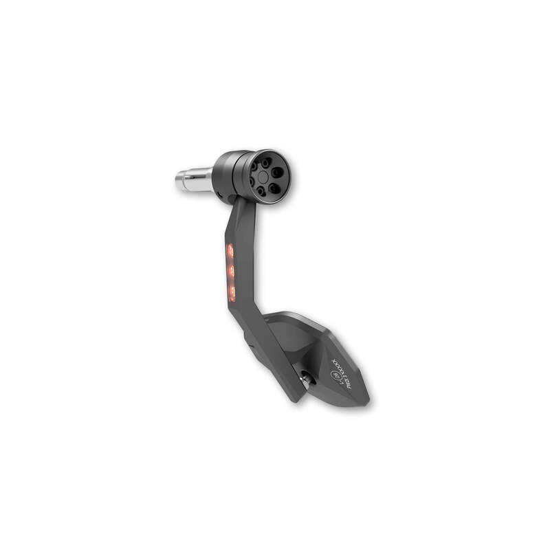 HIGHSIDER pro Handlebar End Mirror Victory-RIM zwart met LED-indicator (1pc)