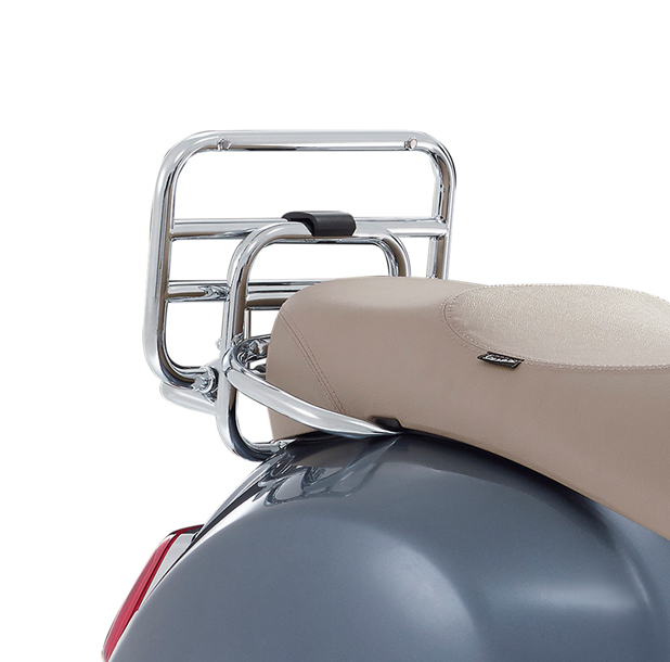 Origineel opklapbaar achterbagagerek chroom voor Vespa GTS/GTV