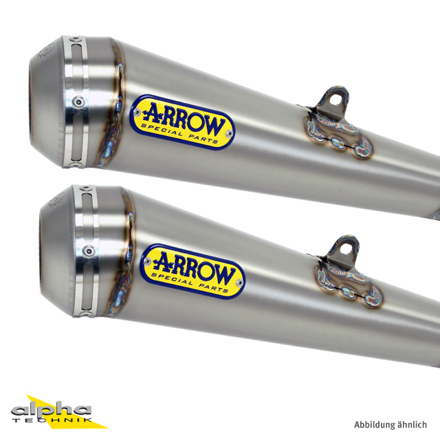 ARROW Auspuff PRO-RACING für Triumph Bonnevile T100 / T120 2016-, Edelstahl (Nur mit ARROW Krümmer)