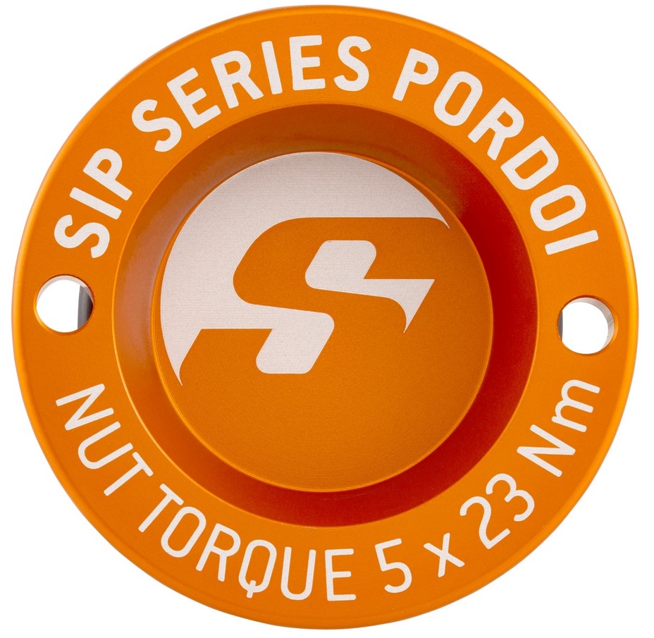 Stofhoes 12" velg vooraan voor Vespa GTS/GTS Super/GTV/GT 125-300ccm, mat oranje