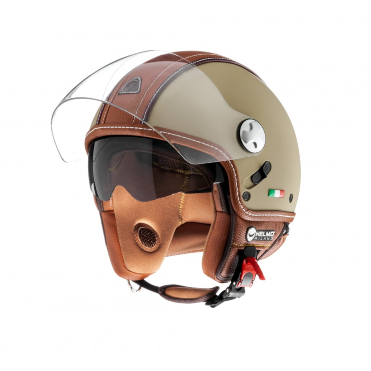 Helmo Milano Demi Jet, PelleDura Premium, pistache, bruin, mat