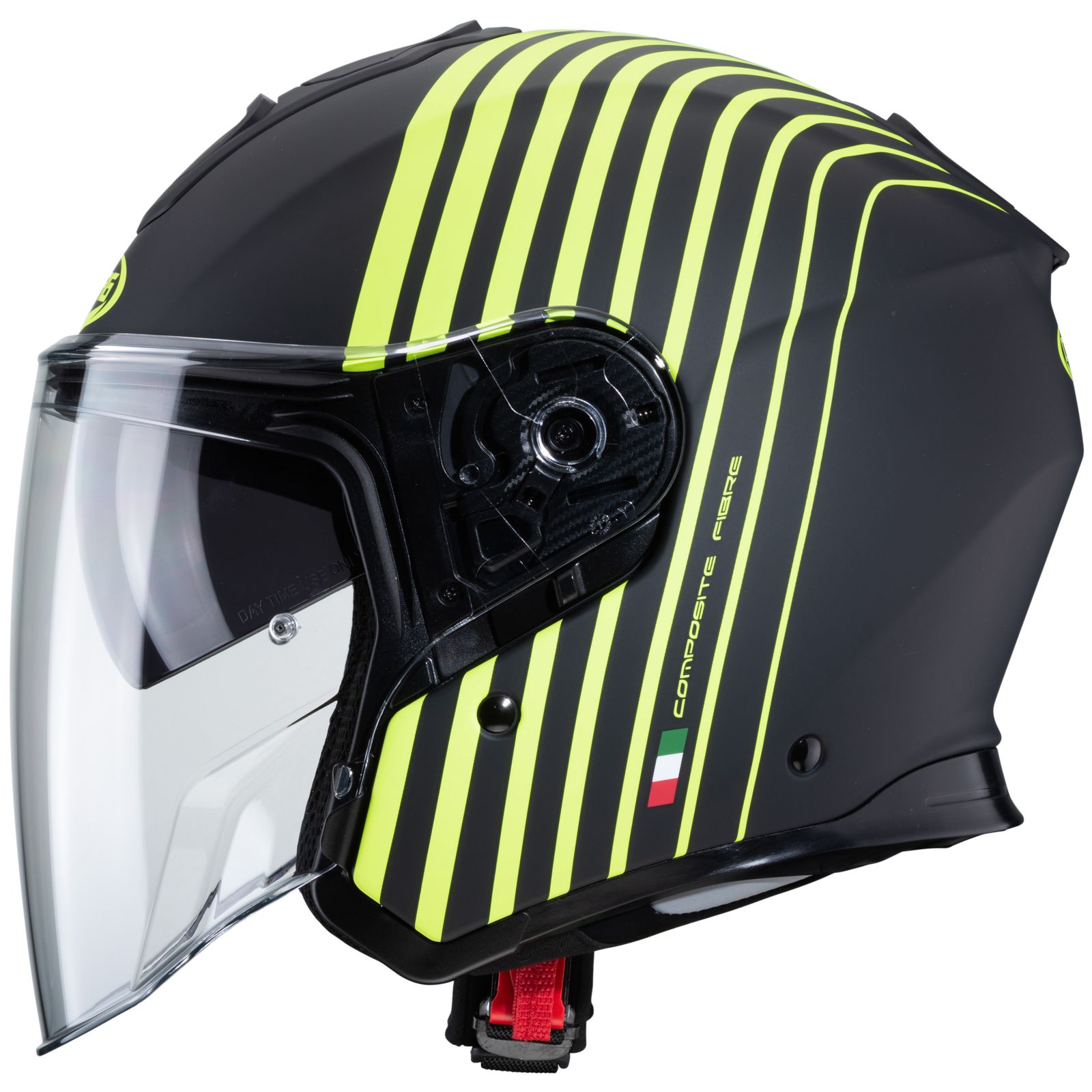 Caberg Helm Flyon Bakari, mat zwart/fluo geel