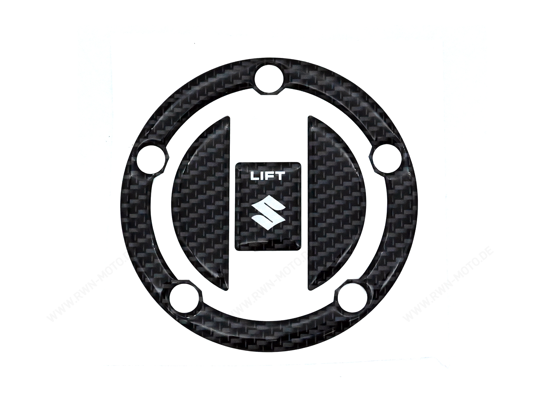 Tankdop beschermer, carbon look voor Suzuki GSX-R1000 BJ. 2005 - 2006/ 2007-2008/ 2009-2011/ 2012-2016