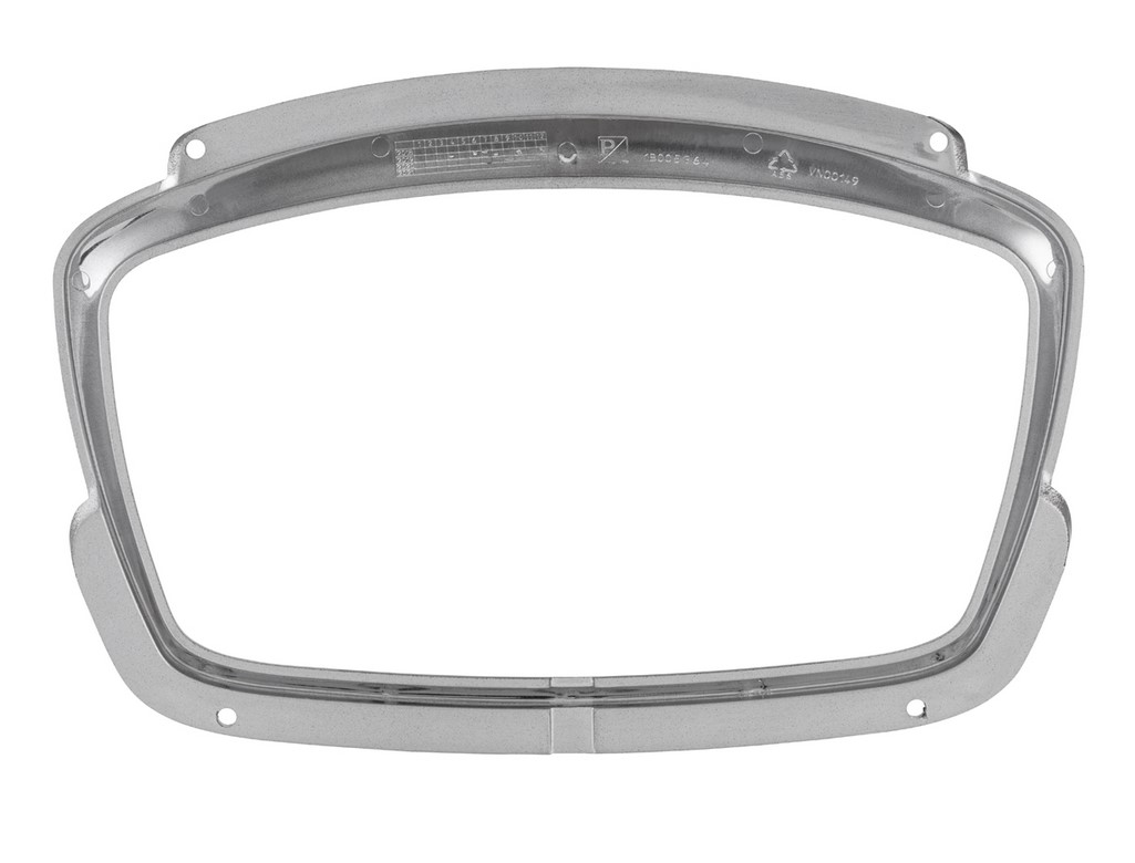 Decoratieve ring snelheidsmeter voor Vespa GTS Supertech HPE 125/300 ('19-), glanzend zwart