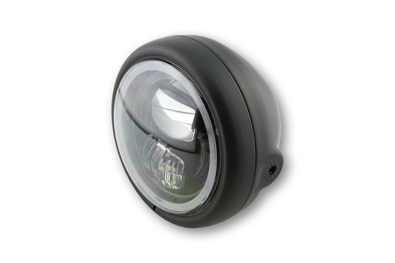 HIGHSIDER pro 5 3/4 inch Koplamp Pecos Type 7 LED Zwart Zijmontage, Met parkeerlicht