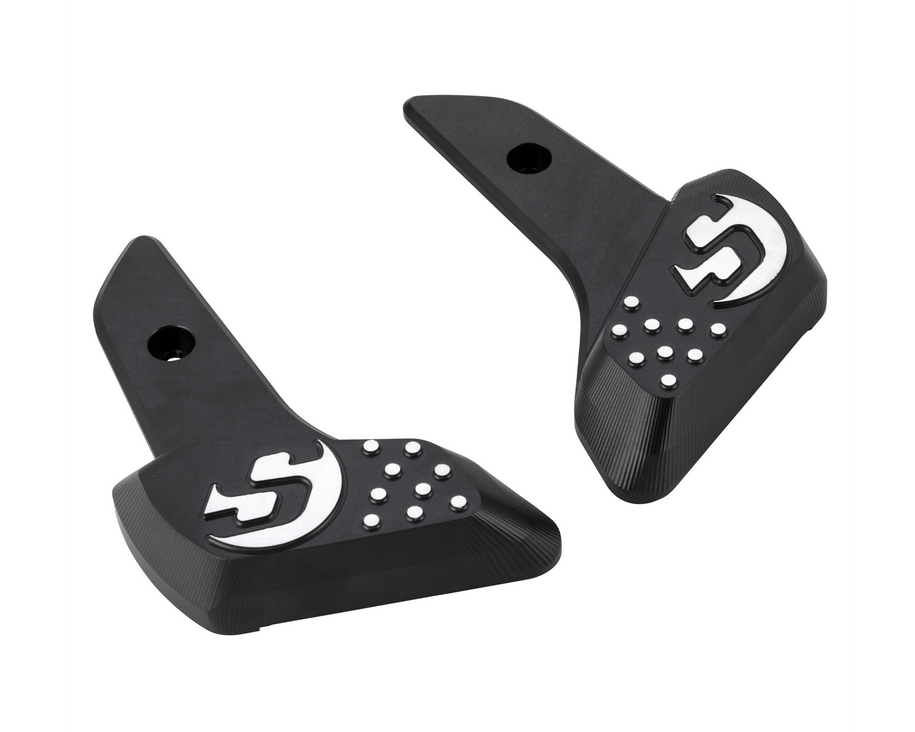 Voetsteunen rechts en links voor Vespa Primavera /Sprint 50-150ccm 2T/4T AC, mat zwart